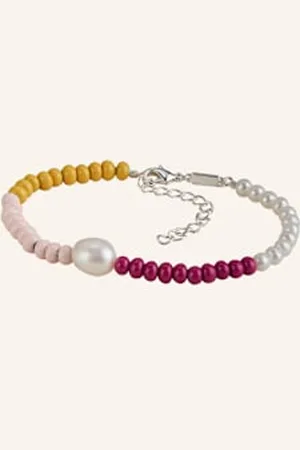 Lulu Copenhagen Bransoletka Color Ball Bracelet Pearls silber