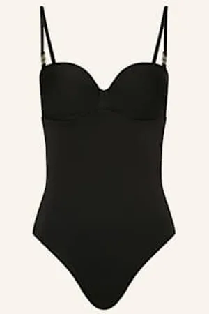Max Mara Strój Kąpielowy Bandeau Chantal schwarz