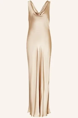 By Malina Sukienka Satynowa Leah beige