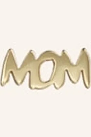 Lulu Copenhagen Kolczyk Na Sztyft Word Mom Ze Srebra Sterling 925 gold