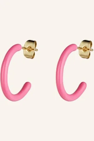 Lulu Copenhagen Kreolki Color Hoops pink