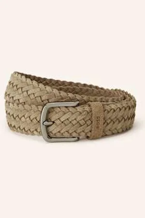 HUGO BOSS Pasek Skórzany Sash beige