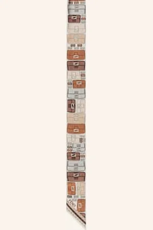 Fendi Szal Jedwabny Wrappy Baguette braun