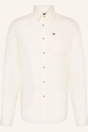 Napapijri Koszula Z Lnu G-Linen Ls Regular Fit weiss