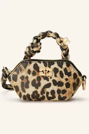 Ganni Zawieszka Do Torby beige
