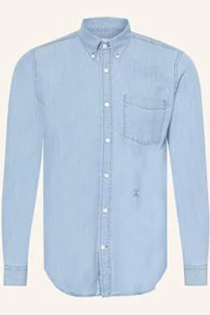 Closed Koszula Comfort Fit W Jeansowym Stylu blau