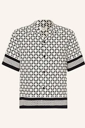 Sandro Koszula Z Klapami Slim Fit Z Satyny schwarz