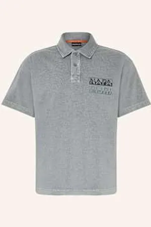 Napapijri Koszulka Polo Z Dżerseju E-Cortona grau