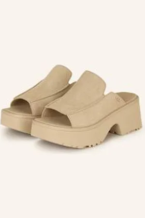 UGG Klapki Na Platformie beige