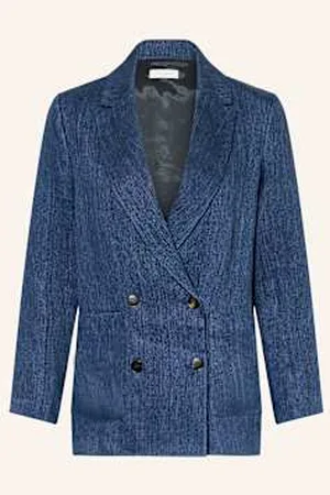 ANTONELLI Blezer Z Lnu W Stylu Jeansowym blau