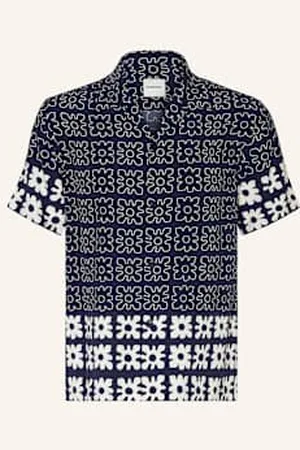 Sandro Koszula Z Klapami Regular Fit blau