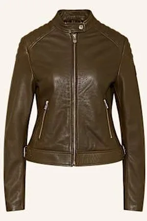 Belstaff Kurtka Skórzana Mollison gruen