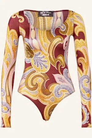 Wolford Body Ze Stringami Paisley Baroque rot