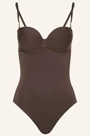 Max Mara Strój Kąpielowy Bandeau Chantal braun