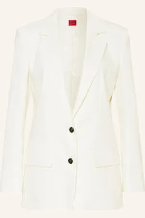 HUGO BOSS Blezer Z Lnu Anetali weiss