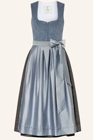 Heimatglück Tracht Sukienka Bawarska Anneliese blau