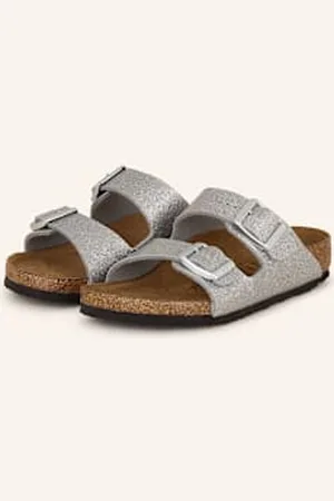 Birkenstock Klapki Arizona silber