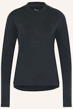 Knowledge Cotton Apparal Koszulka Z Długim Rękawem Dynamic Wool 175 Z Wełny Merino blau