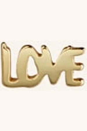 Lulu Copenhagen Kolczyk Na Sztyft Word Love Ze Srebra Sterling 925 gold