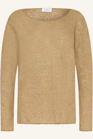 DARLING HARBOUR Sweter Z Lnu beige