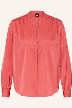 HUGO BOSS Bluzka Banora Z Jedwabiu pink