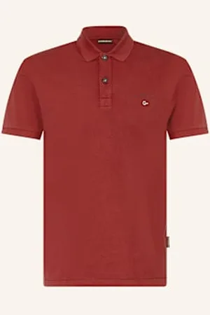 Napapijri Koszula Z Lnu Elbas Regular Fit rot