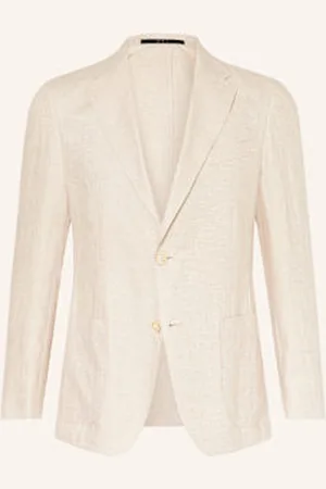 Windsor Marynarka Giro Extra Slim Fit Z Lnu beige