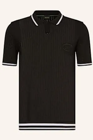 HUGO BOSS Koszulka Polo Z Dzianiny Mesh Heritage schwarz