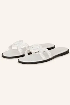 VERSACE Klapki La Medusa weiss