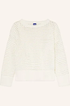 Hugo Blue Sweter Sumeria beige