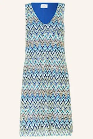 ROBE LÉGÈRE Robe Légère Sukienka Szydełkowa Z Błyszczącą Przędzą blau