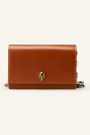 Alexander McQueen Torba Na Ramię Small Skull Bag braun
