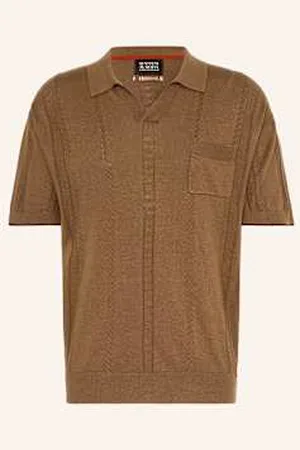 Scotch&Soda Koszulka Polo Z Dzianiny braun