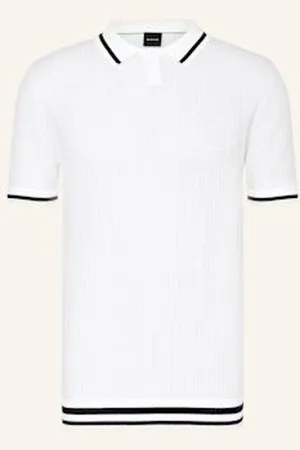 HUGO BOSS Koszulka Polo Z Dzianiny Mesh Heritage weiss