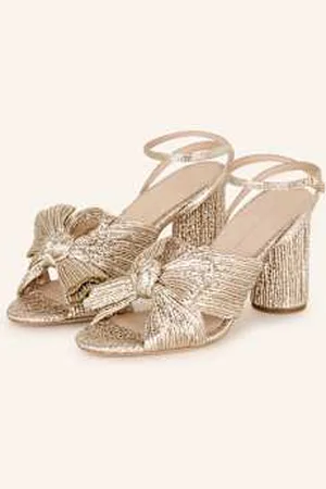 Loeffler Randall Sandały Na Obcasie Camellia gold