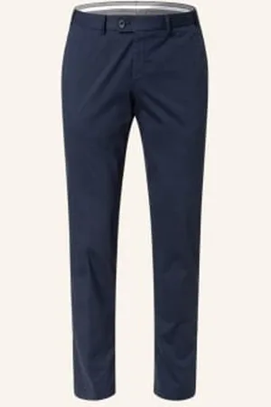 Hiltl Chinosy Slim Straight Fit blau