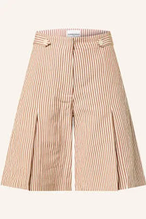 Claudie Pierlot Bermudy Z Dodatkiem Lnu beige