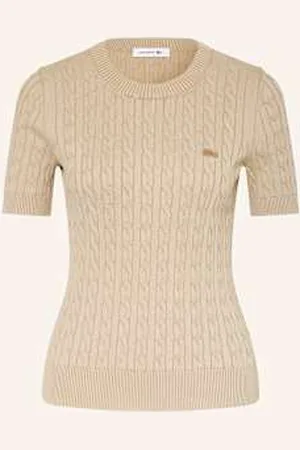 Lacoste Dzianinowa Koszulka beige