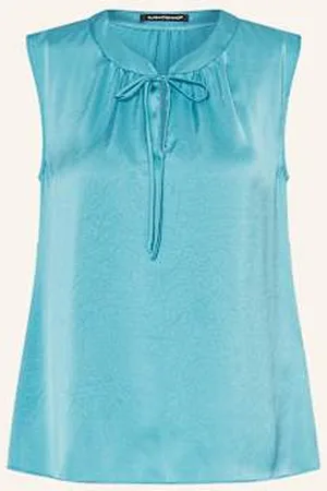 Luisa Cerano Top Satynowy blau