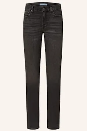 7 for all Mankind Jeansy Straight Kimmie schwarz