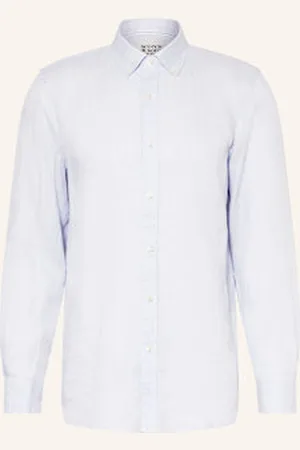 Scotch&Soda Koszula Z Lnu Core Regular Fit blau