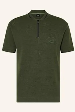 HUGO BOSS Koszulka Polo Z Dzianiny Mesh Heritage schwarz
