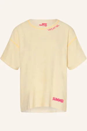 yippie hippie Koszulka Oversize Z Materiału Frotte beige