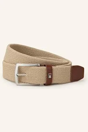 Tommy Hilfiger Pasek Pleciony Denton beige