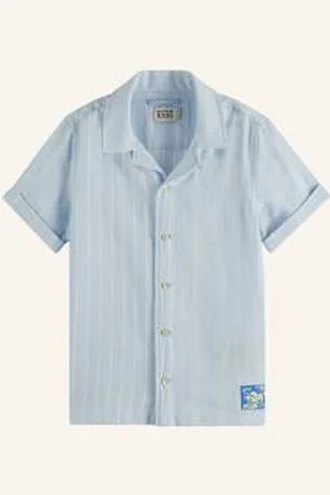Scotch&Soda Koszula Z Klapami blau