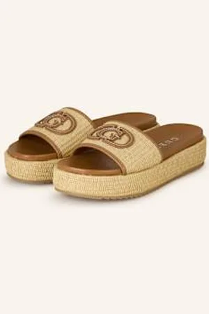 Guess Klapki Na Platformie Lonney beige