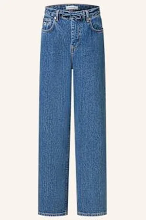 Lacoste Jeansy Wide Leg blau