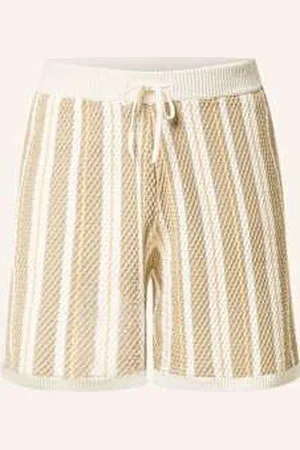 NN.07 Szorty Z Dzianiny Jackie beige