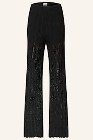 Claudie Pierlot Spodnie Z Dzianiny schwarz
