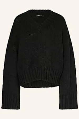 Black Palms Sweter Vee schwarz